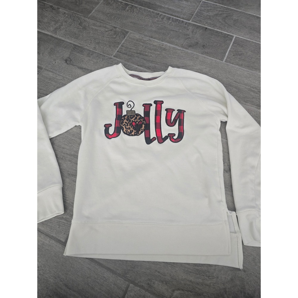 Royce Brand Jolly Christmas Ornament Graphic Sweatshirt Women's‎ Medium Holiday